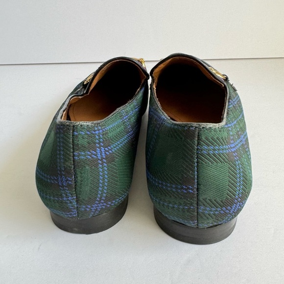 & Other Stories Plaid Loafers Equestrian Buckle Preppy Old Money Womens 6.5 - Picture 6 of 10